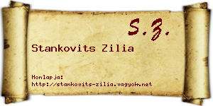 Stankovits Zilia névjegykártya